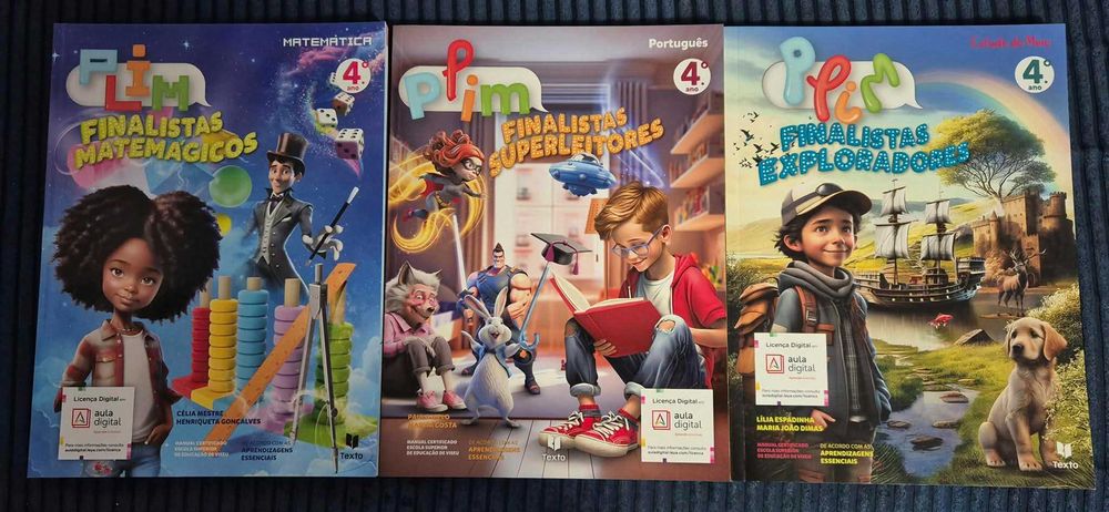Livros escolares Plim do 4 ano