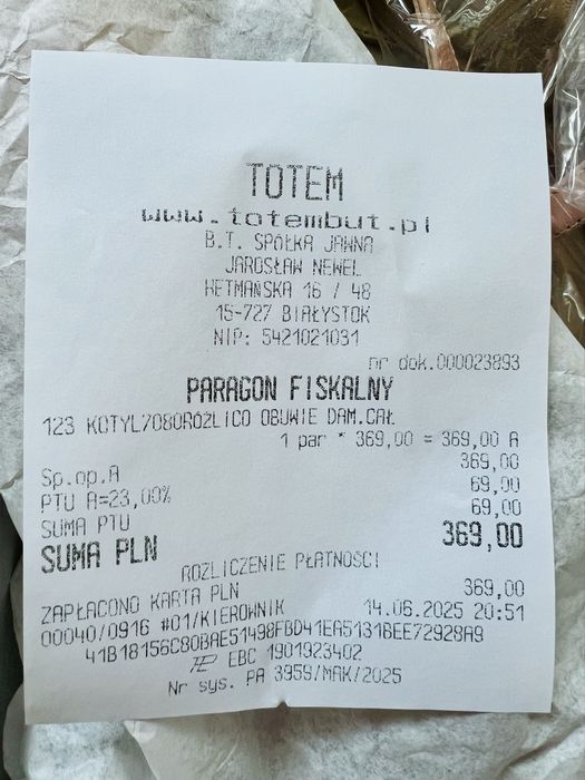 Obcasy Kotyl pudrowy róż rozm. 39