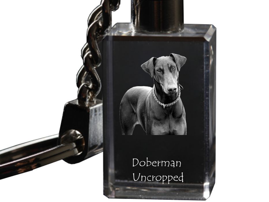 Doberman brelok kryształowy z psem Art-Dog