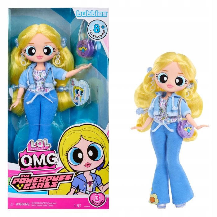 L.O.L. Surprise! OMG The Powerpuff Girls Doll - Bubbles - Includes 1 Fashio. L.O.L. Surprise