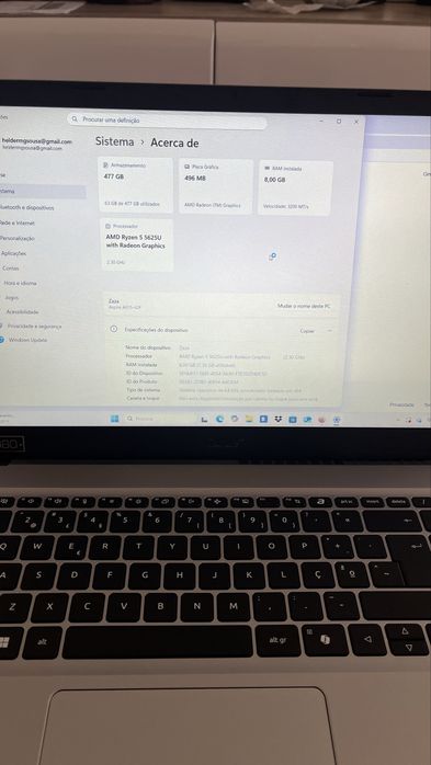 Portatil Acer Aspire Go15 Ryzen 5/ 8GB/ 512GB SSD- novo+ mala