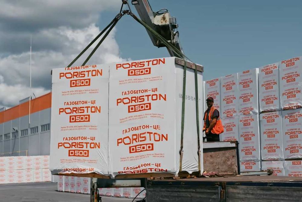 Газоблок Стоунлайт та Poriston. Доставка і вигрузка маніпулятором!