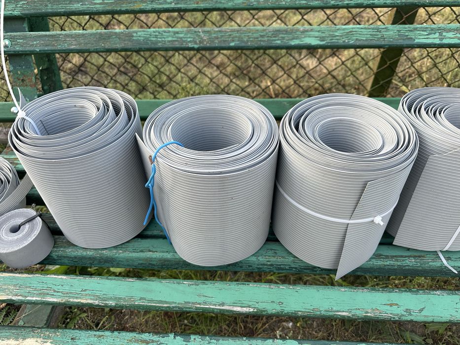 Taśma ogrodzeniowa szara