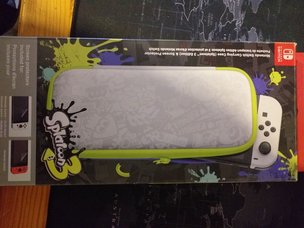 Pochette Transport (modèle Oled) édition Splatoon 3 + Protection Ecran -  SWITCH