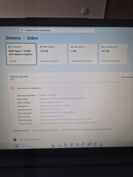 Portatil Lenovo windows 11 pro