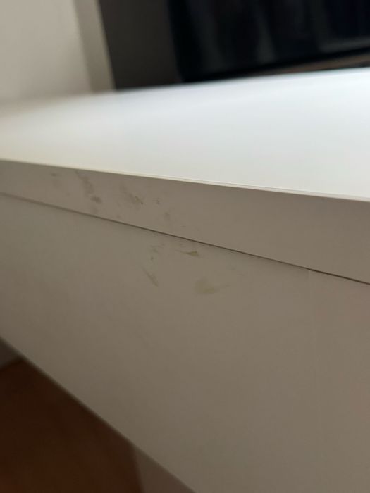 biale biurko ikea podwojne