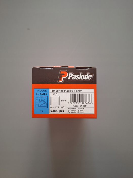 Zszywki paslode 5000 pcs x 8mm 12.5x8mm