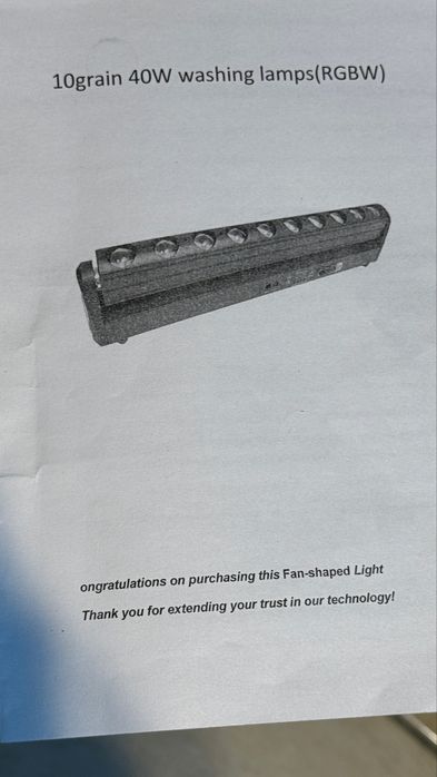 Belka ruchoma rgb 10×40W !!!