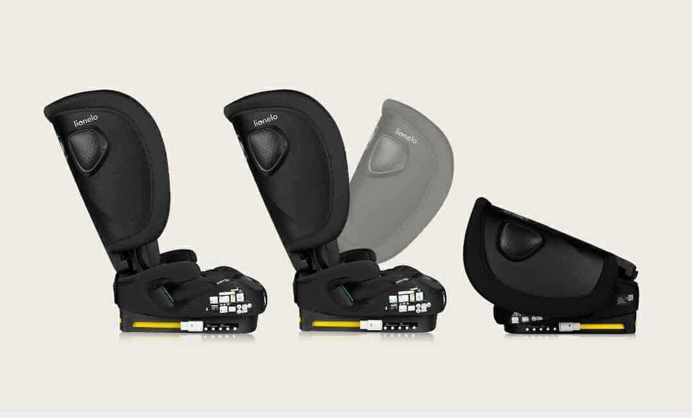 Fotelik samochodowy SKŁADANY ISOFIX 9-36kg SZEROKI Lionelo Nelly