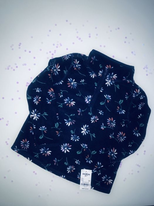 ОшКош флиска 5т, флисовая кофта 4-5 лет; H&M плюш, меховушка 4-6 лет