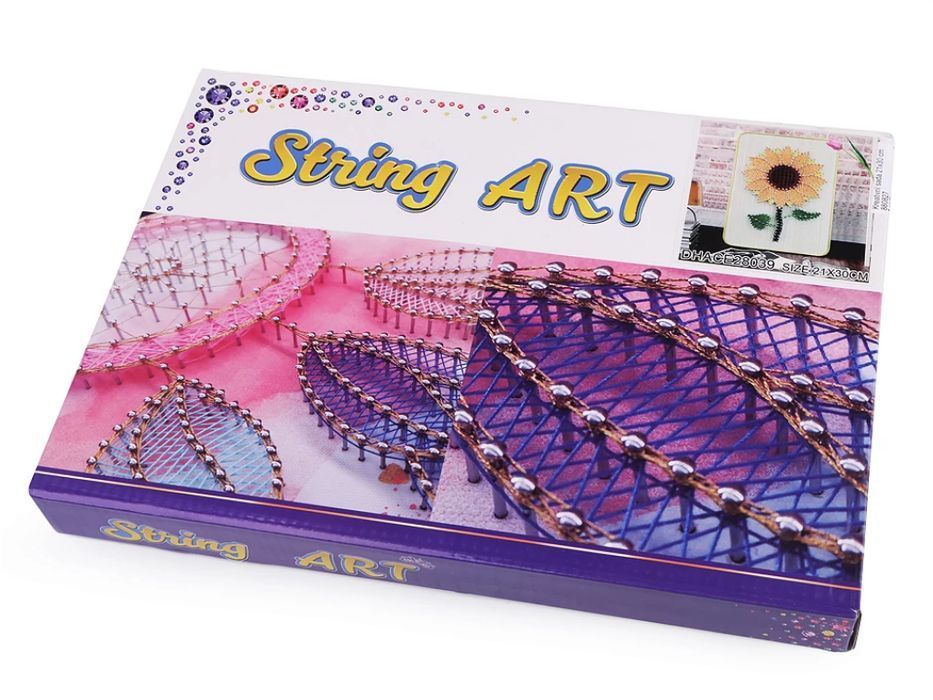 Zestaw kreatywny do string art - słonecznik