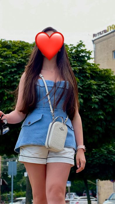 Сумка біла Coach