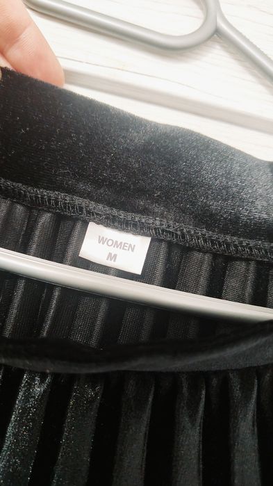 Spódnica welurowa plisowana Pepco okazja M/L   MIDI