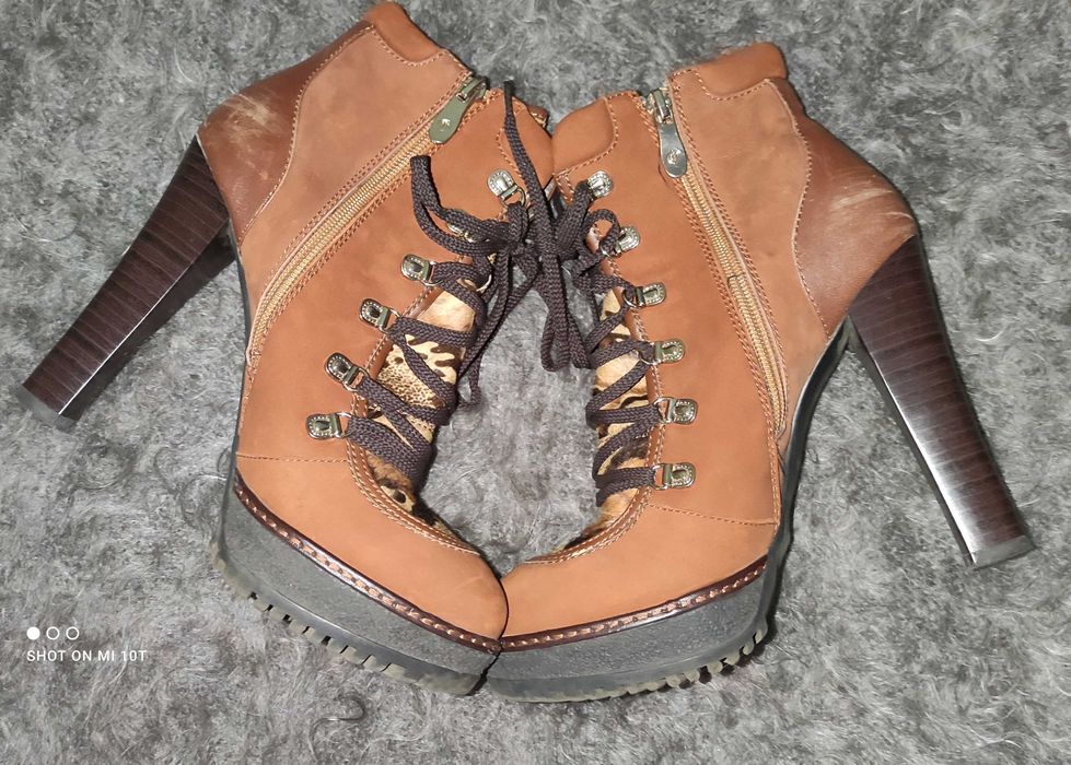 Красивые женские демисезонные ботинки, кожа, 38 р-р