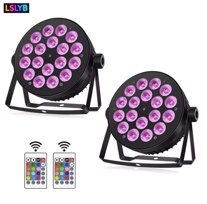 Світлодіодний прожектор LED PAR 18x12W RGBW 4 в 1 з пультом керування
