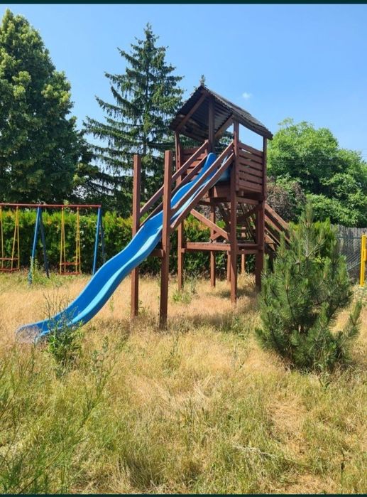 Zjeżdżalnia z drewna ślizg dł. 5m