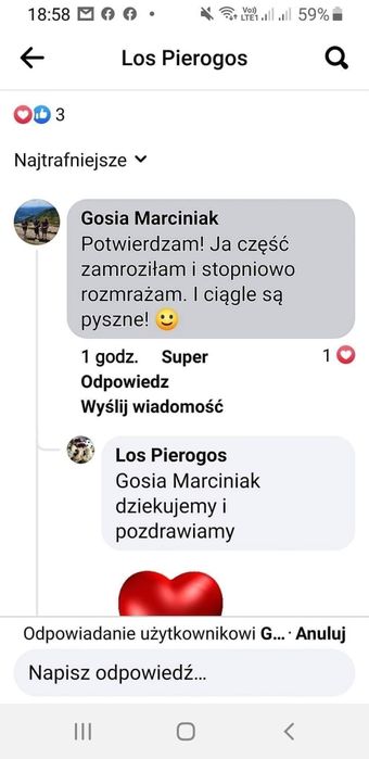 Pierogi ręcznie lepione xl