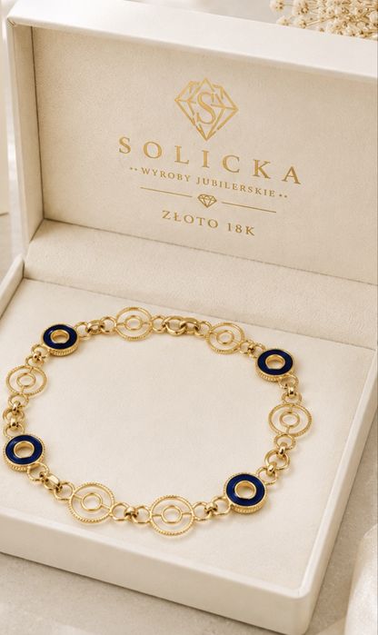 Złota bransoletka damska 18K