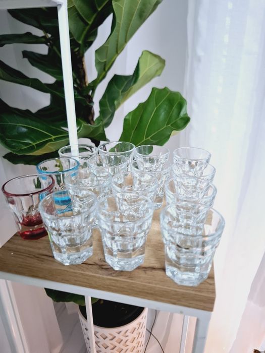15 szt. kieliszki 40 ml do likieru wódki grube szkło