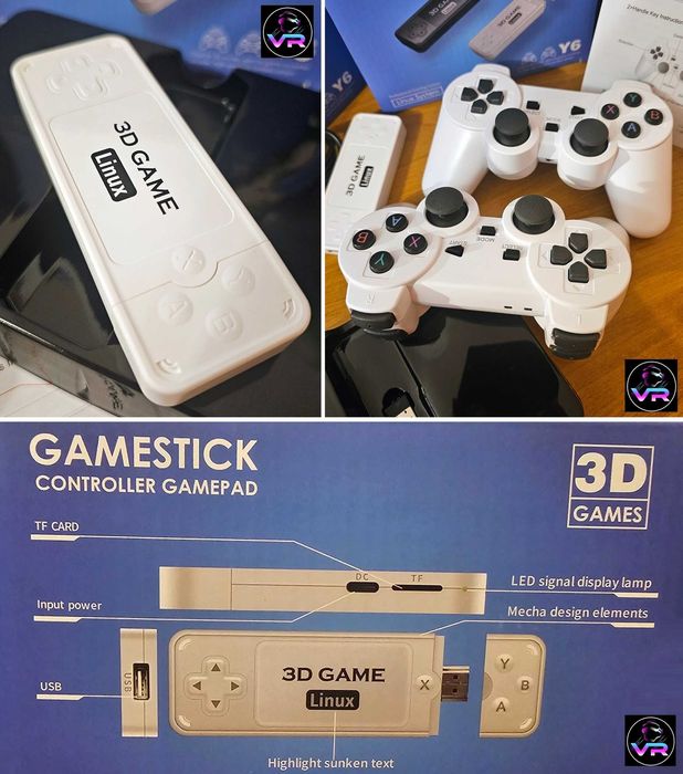 Ігрова консоль 128GB MAX Game Stick - Денді, PS, PSP, Nintendo 64