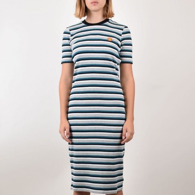 Сукня stussy amina striped rib dress