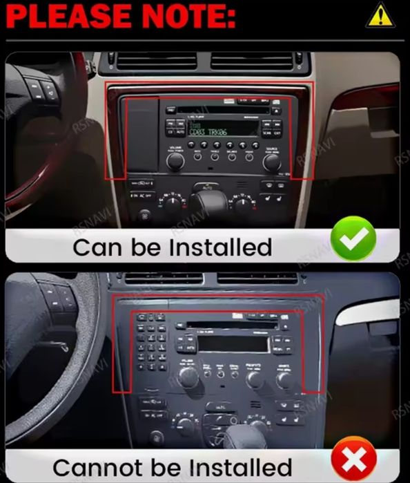 Radio Android Volvo S60/V70/XC70+ 4 GB RAM + 32 GB ROM +Carplay e Andr