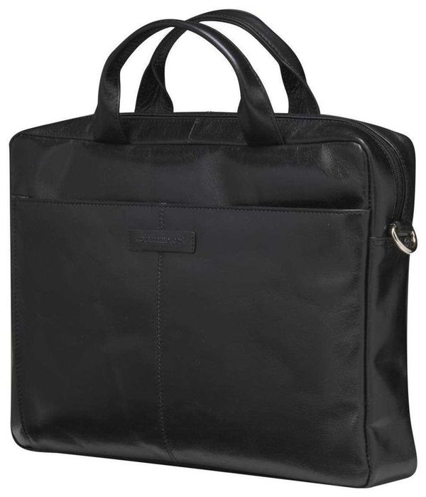 TORBA skórzana z paskiem, Macbook/laptop 15" dbramante1928 | Amalienborg, czarna