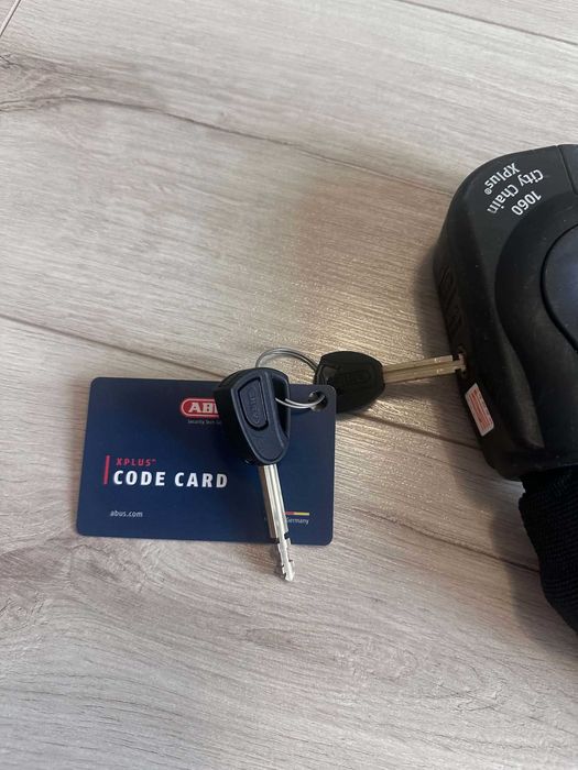 Abus Łańcuch Granit City Chain X-Plus 1060 zapięcie rowerowe kłódka na klucz