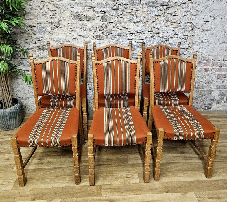 Komplet 6 stylowych krzeseł drewnianych – solidne i wygodne