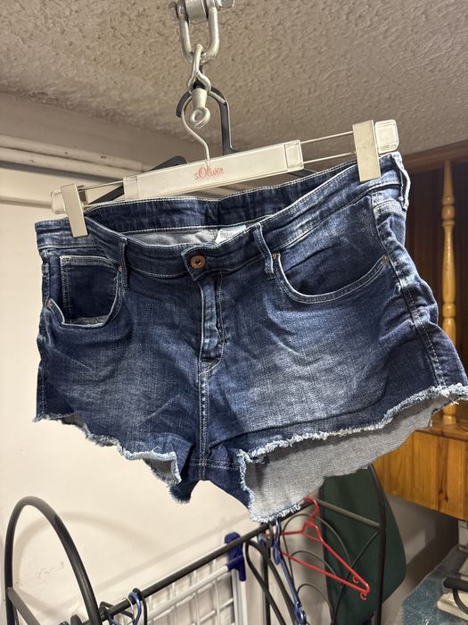 H&M Mega krotkie spodenki plus size jeans dzins