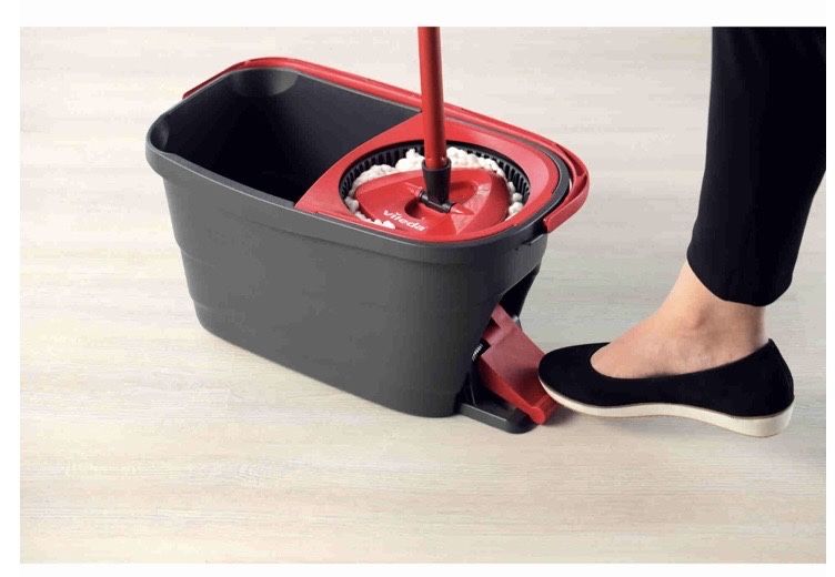 Sistema Turbo Smart Esfregona Microfibras e Balde com pedal Vileda