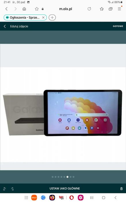 ELEGANCKI tablet Samsung  A9+ 5G. Pamięć 4/64gb.