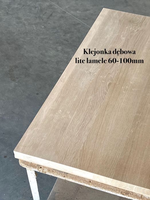 Blat z litego drewna dębowego klasa A/B klejonka dębowa surowy na wymiar wysoka jakość producent blat kuchenny na stół, biurko, stolik