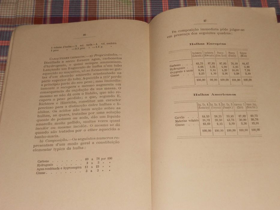 Litologia - Lithologia - Carvoes Naturais - 1882 - Wenceslau de Lima