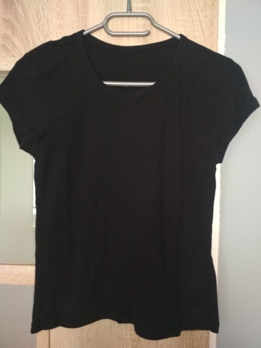 bluzka czarna na krótki rękaw