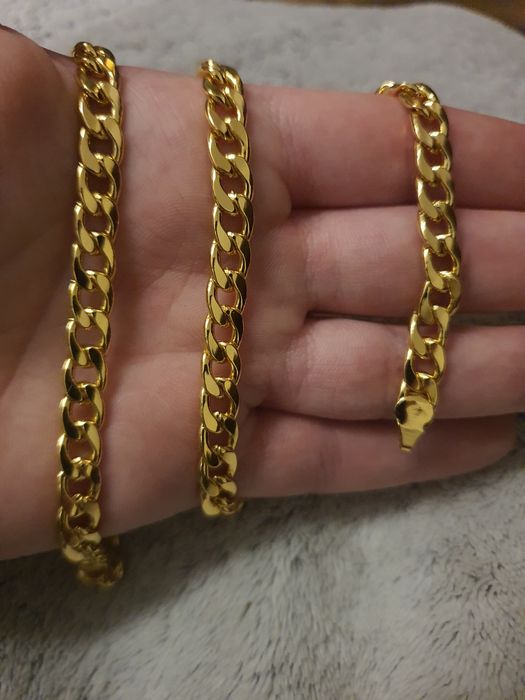 Złoty Łańcuszek Łańcuch Męski Pancerka