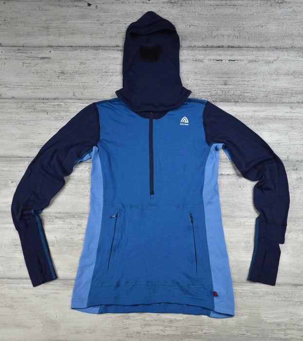 Aclima 100% wełna merino 200g meska bluza kangurka z kapturem - S