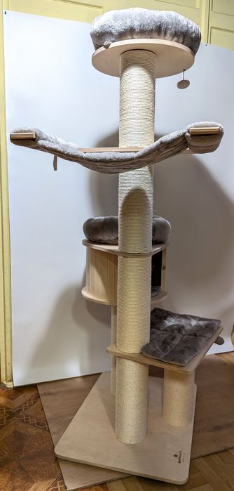 Natural Paradise Drapak Dla Kota Magnolia XL Plus Jasnoszary OGROMNY