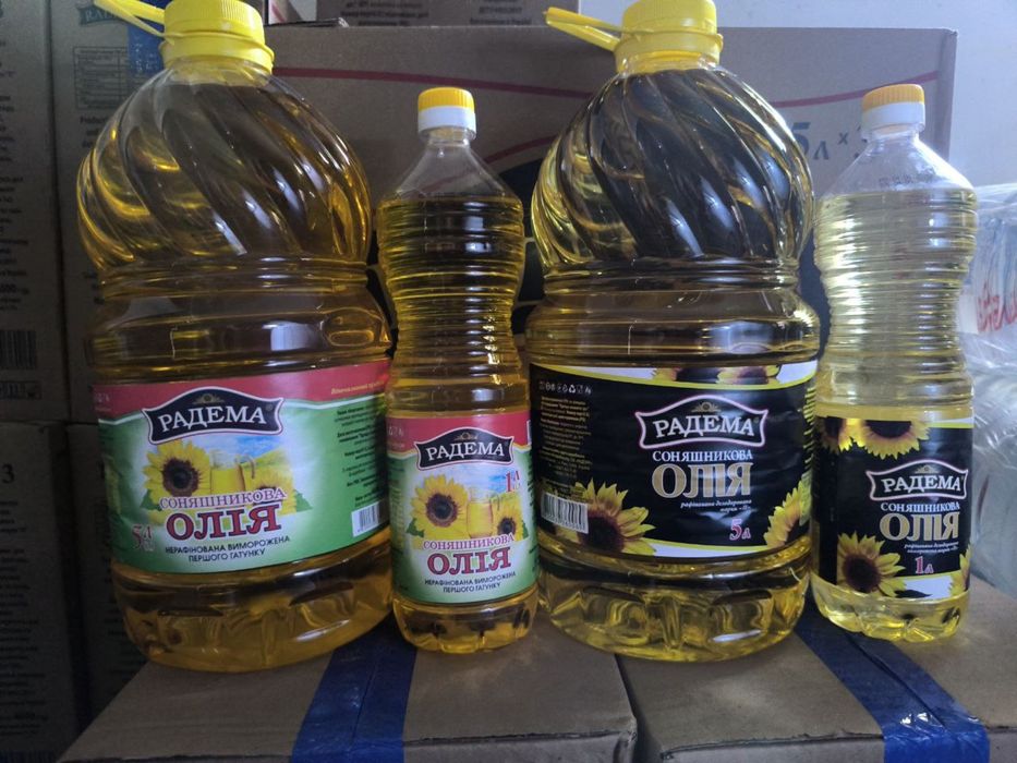 Олія нерафінована рафінована Оліяр Радема