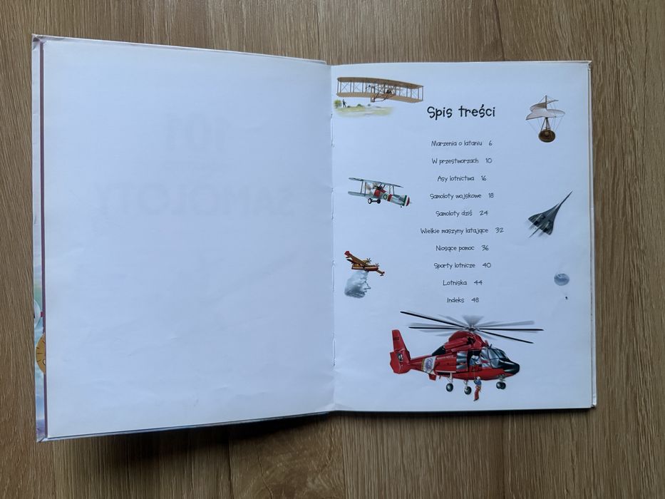 Książka 101 ciekawostek samoloty Olesiejuk