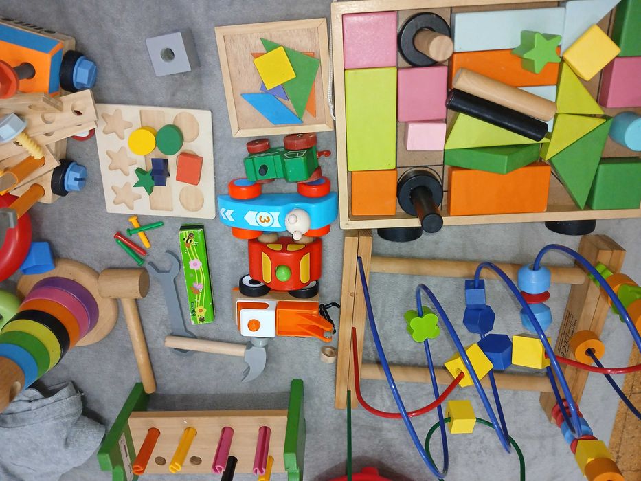 Lore brinquedos educativo madeira, 10 peças etc