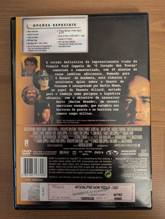 DVD " Apocalypse Now - Redux " 1979 (Como Novo)