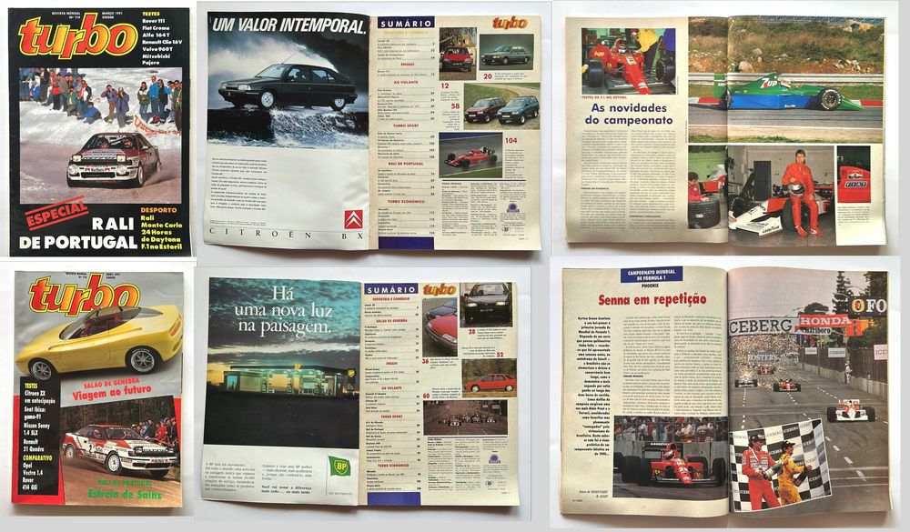 Coleção de revistas Turbo de 1991 (completa)