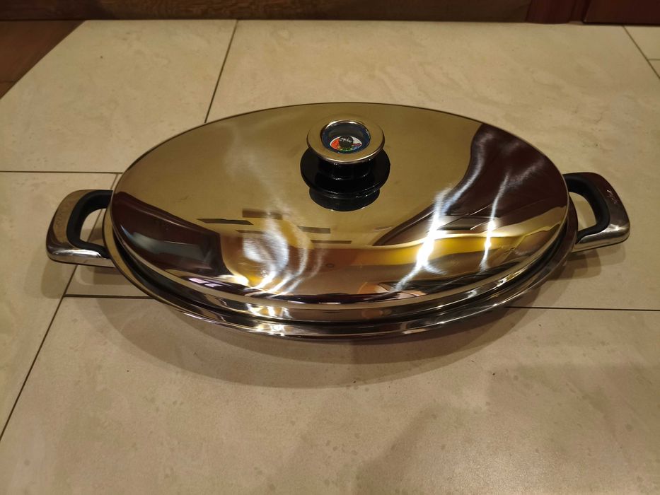 Naczynie Zepter - D-038 owalna patelnia grillowa - pojemność 3.2l
