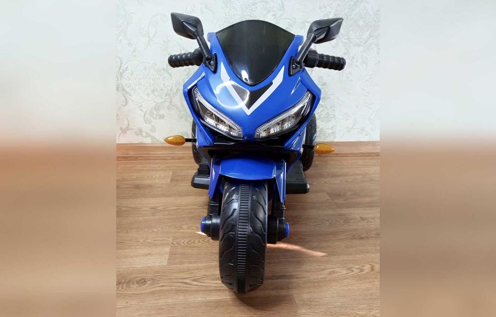 Детский электромотоцикл Spoko SP-518 трицикл синий квадроцикл