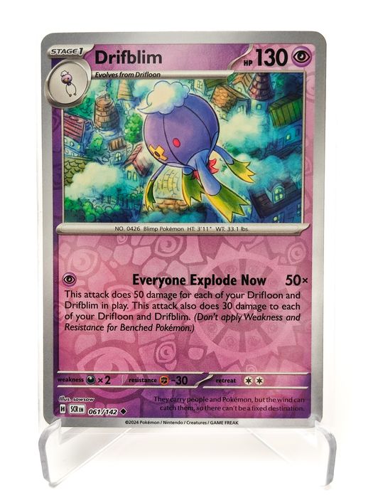 Drifblim 061/142 reverse holo karta pokemon Stellar Crown
