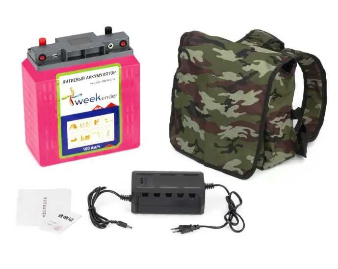 Літій-іонний акумулятор Weekender 12V100AH+заряд пристрій та чохол