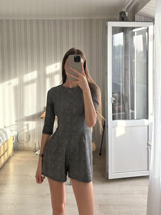 Комбинезон в клетку женский Bershka