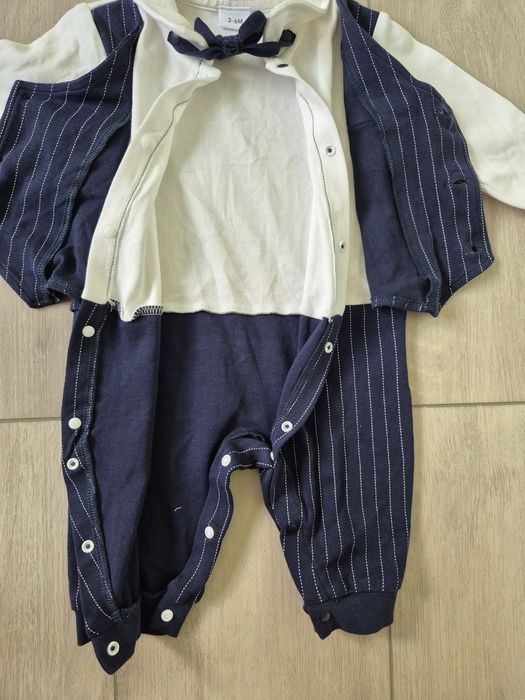 Rampers nowy elegancki garnitur rozm. 62/68