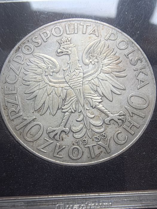 10 zl glowa kobiety 1933 roku piękny stan